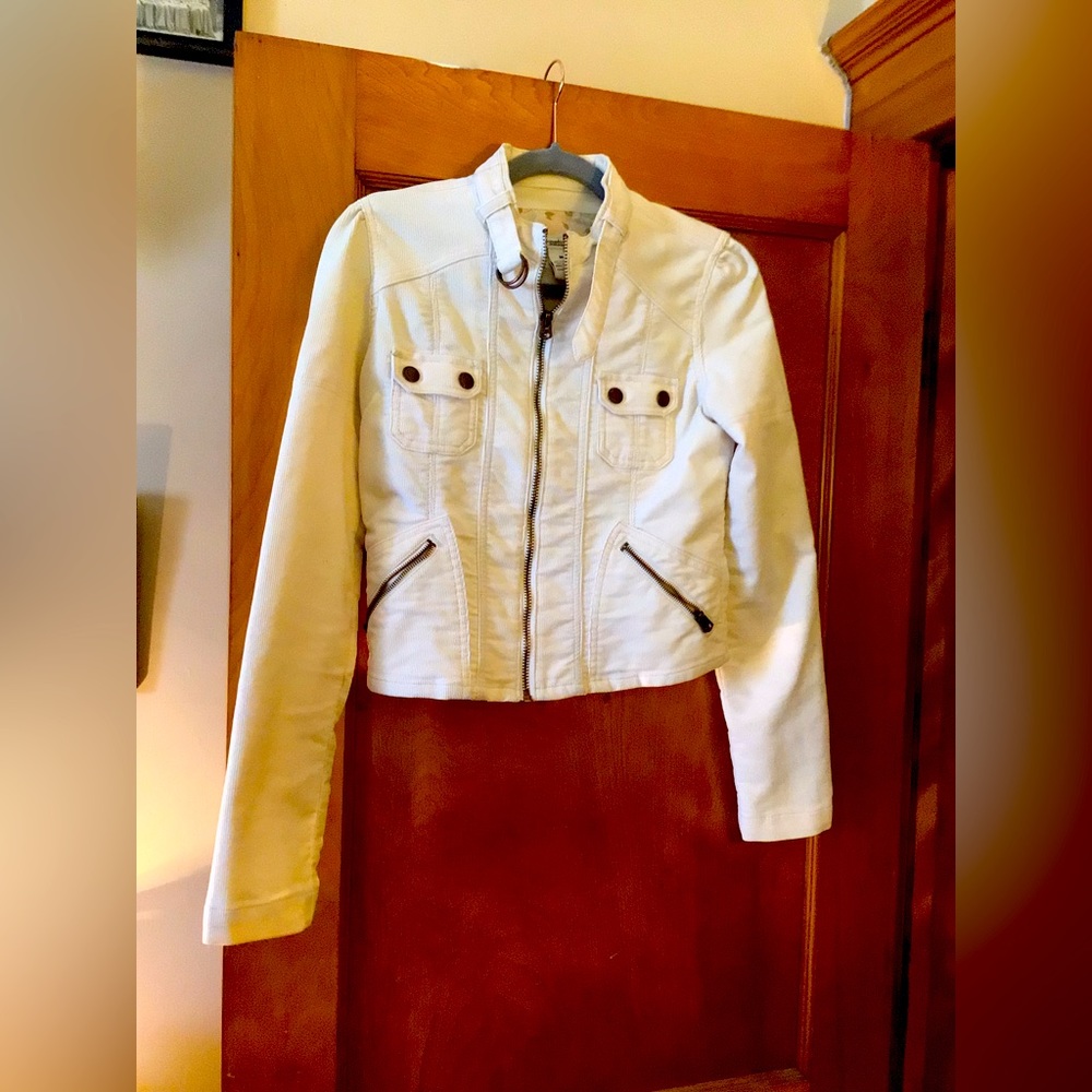 Adorable corduroy moto jacket for spring